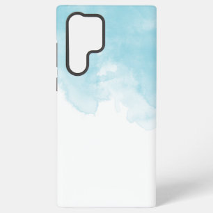 Coque Samsung Galaxy Rustique Élégant Bleu & Blanc Sarcelle
