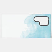 Coque Samsung Galaxy Rustique Élégant Bleu & Blanc Sarcelle (Verso Horizontal)