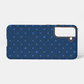 Coque Samsung Galaxy Rustique Elegant Blue & Black Stars Samsung Galaxy (Verso Horizontal)
