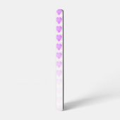 Coque Samsung Galaxy Rustique Polka Dot Héliotrope Motif de coeur pourp (Côté gauche)