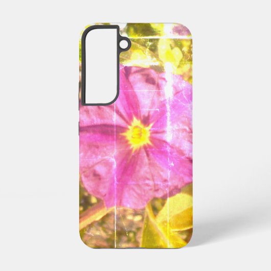 Coque SAMSUNG GALAXY S22 FLEUR VIOLETTE STYLE (Verso)