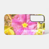 Coque SAMSUNG GALAXY S22 FLEUR VIOLETTE STYLE (Verso Horizontal)