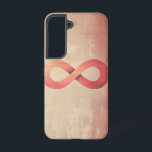 Coque Samsung Galaxy Sacoche téléphonique pour symbole de paix infini<br><div class="desc">Le symbole infini flotte doucement contre un arrière - plan chaleureux,  représentant une paix sans fin,  l'amour et l'harmonie intérieure.</div>
