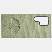 Coque Samsung Galaxy Sage Green Sand Ginkgo Leaf Zen (Verso Horizontal)