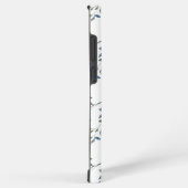 Coque Samsung Galaxy Sage Silver Green Floral (Côté droit)