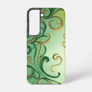 Coque Samsung Galaxy Saint Patrick's Day, régal vert/or
