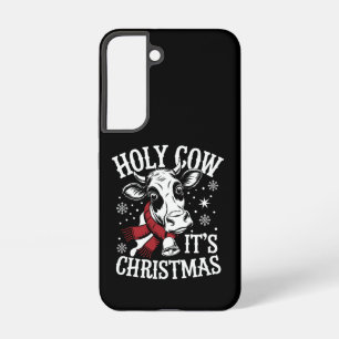 Coque Samsung Galaxy Saint Vache C'est Noël Funny Cow Lover Farm