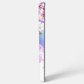 Coque Samsung Galaxy Sakura rose sur la peinture Arrière - plan (Verso Horizontal)