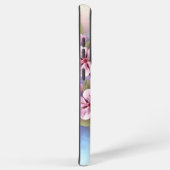 Coque Samsung Galaxy Sakura rose sur la peinture Arrière - plan (Côté droit)