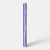 Coque Samsung Galaxy Samsung galaxy boîtier téléphone bleu rayures (Côté gauche)