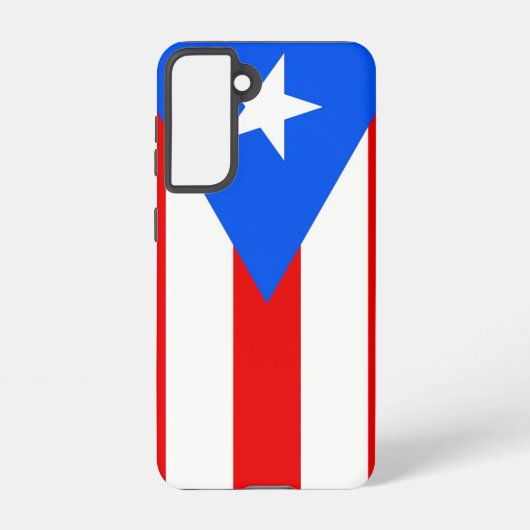 Coque Samsung Galaxy Samsung Galaxy S21 Case Drapeau de Porto Rico (Verso)
