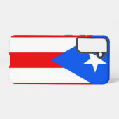 Coque Samsung Galaxy Samsung Galaxy S21 Case Drapeau de Porto Rico (Verso Horizontal)