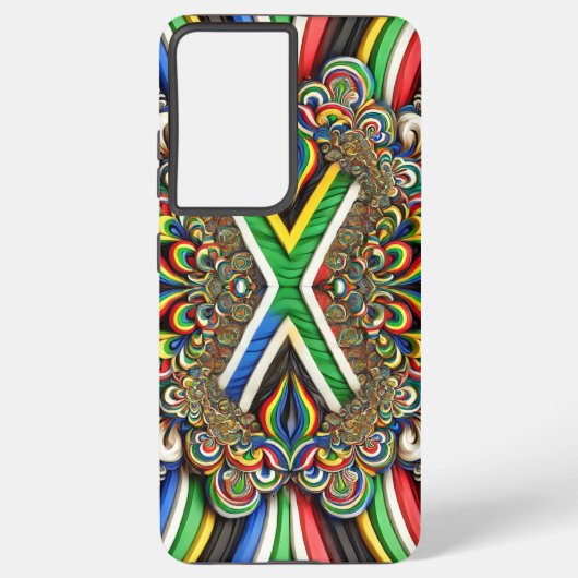 Coque Samsung Galaxy Samsung Galaxy S21 Plus Coque Couleurs sud-africai (Verso)