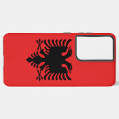 Coque Samsung Galaxy Samsung Galaxy S21 Plus Coque Drapeau de l'Albanie (Verso Horizontal)