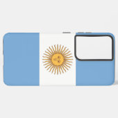 Coque Samsung Galaxy Samsung Galaxy S21 Ultra Coque avec drapeau argent (Côté gauche)