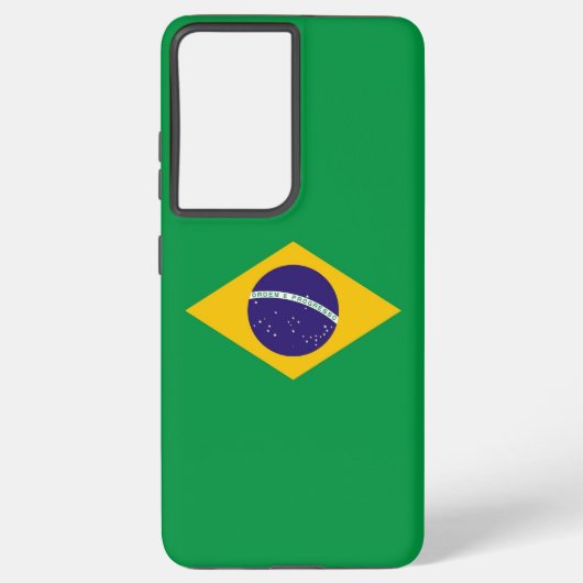 Coque Samsung Galaxy Samsung Galaxy S21 Ultra Coque avec drapeau brésil (Verso)