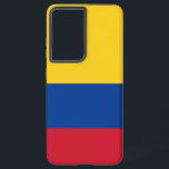 Coque Samsung Galaxy Samsung Galaxy S21 Ultra Coque avec drapeau Colomb<br><div class="desc">Transformez votre Samsung Galaxy S21 Ultra avec notre couverture téléphonique exclusive avec le drapeau de la Colombie ! Réalisée avec une attention minutieuse aux détails, cette couverture téléphonique présente fièrement le design dynamique du drapeau colombien. Le drapeau se compose de trois bandes horizontales (jaune, bleu et rouge), la bande jaune...</div>