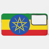 Coque Samsung Galaxy Samsung Galaxy S21 Ultra Coque avec drapeau d'Éthi (Côté gauche)