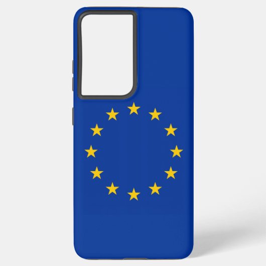 Coque Samsung Galaxy Samsung Galaxy S21 Ultra Coque avec drapeau d'Euro (Verso)