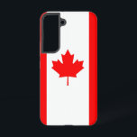Coque Samsung Galaxy Samsung Galaxy S22 Coque Drapeau du Canada<br><div class="desc">Transformez votre Samsung Galaxy S22 avec notre couverture téléphonique exclusive avec le drapeau du Canada! Réalisée avec une attention minutieuse aux détails, cette couverture téléphonique présente fièrement le design emblématique du drapeau canadien. Le drapeau est orné d'un champ rouge avec un carré blanc au centre, contenant une feuille d'érable rouge...</div>