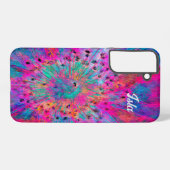Coque Samsung Galaxy Samsung Galaxy S22 Coque Fleur Abstraite (Verso Horizontal)