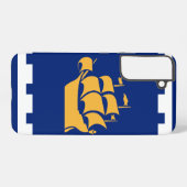 Coque Samsung Galaxy Samsung Galaxy S22 Plus Case Flag of Quebec City (Verso Horizontal)