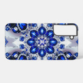 Coque Samsung Galaxy Samsung Galaxy S22 Plus Coque Bleu Bleu Blanc (Verso Horizontal)
