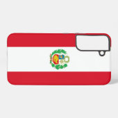 Coque Samsung Galaxy Samsung Galaxy S22 Plus Coque Drapeau du Pérou (Verso Horizontal)