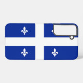 Coque Samsung Galaxy Samsung Galaxy S22 Plus Coque Drapeau du Québec (Verso Horizontal)