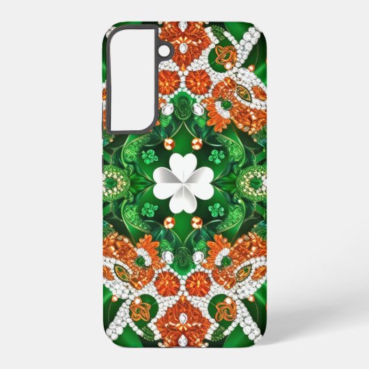 Coque Samsung Galaxy Samsung Galaxy S22 Plus couleurs irlandaises Coque (Verso)