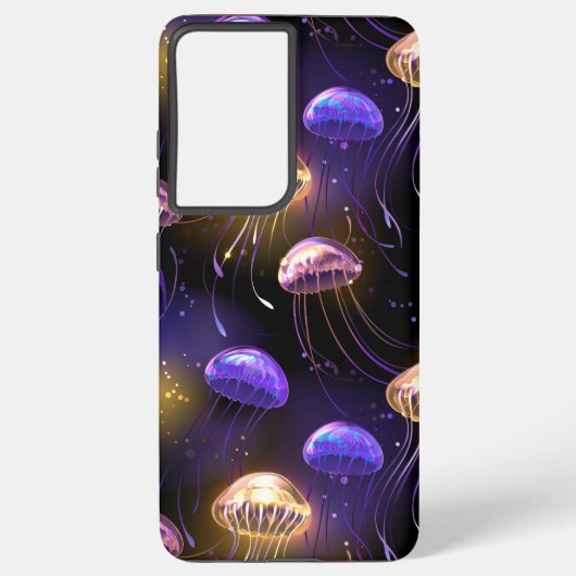 Coque Samsung Galaxy Sans joint avec méduse éclatante (Verso)