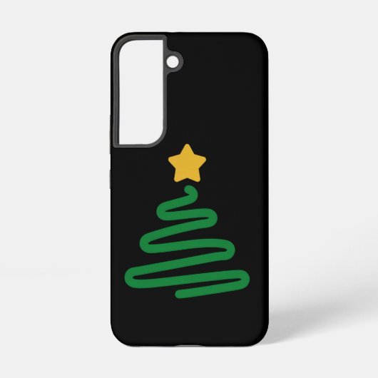 Coque Samsung Galaxy Sapin de Noël drôle (Verso)