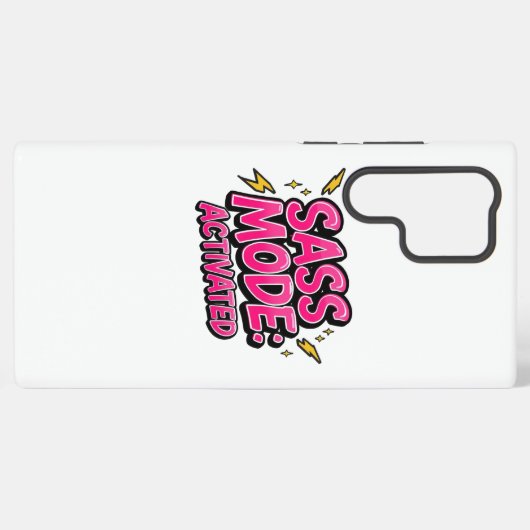 Coque Samsung Galaxy Sassy Attitude and Bold Pop Art (Verso Horizontal)