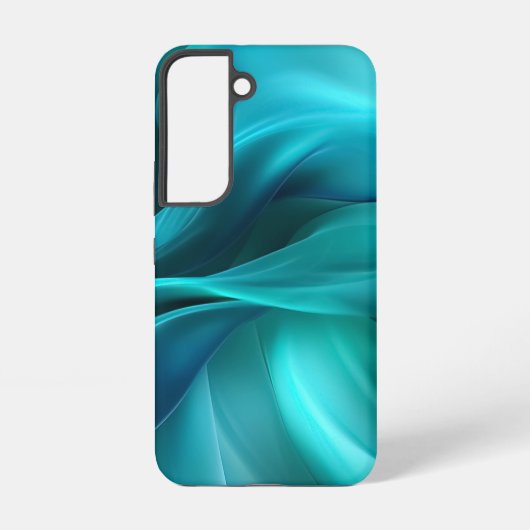 Coque Samsung Galaxy Satin turquoise (Verso)