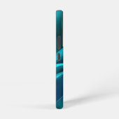 Coque Samsung Galaxy Satin turquoise (Côté droit)