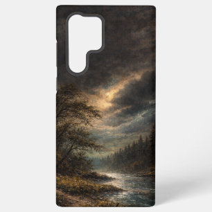 Coque Samsung Galaxy Scène de rivière de montagne cinématique et lunati