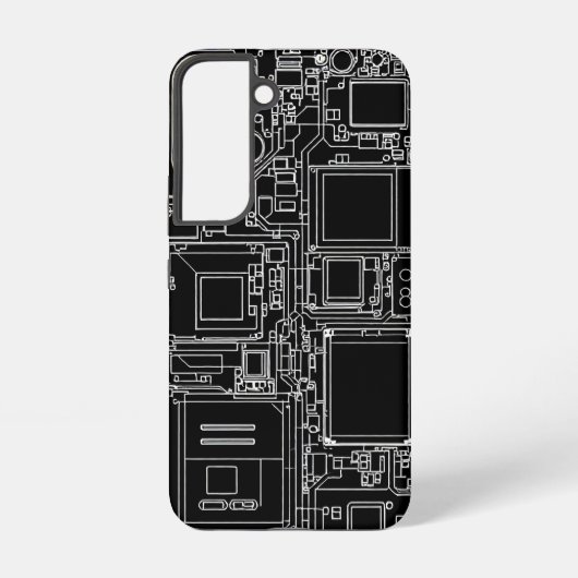 Coque Samsung Galaxy Schéma interne de smartphone Blueprint Circuit (Verso)
