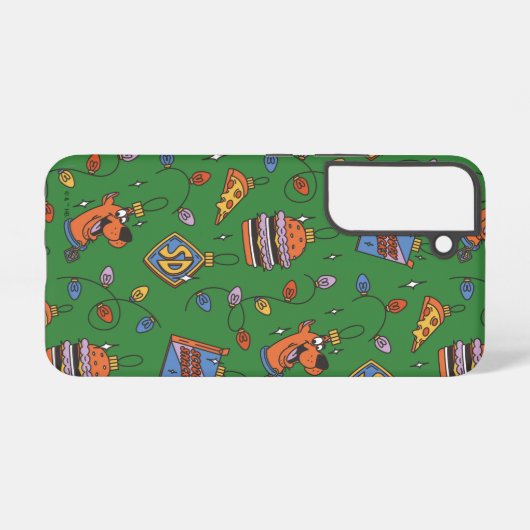 Coque Samsung Galaxy Scooby-Doo Holiday Snack Lights Pattern (Verso Horizontal)
