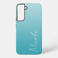 Script d'écriture manuscrite turquoise dégradé per