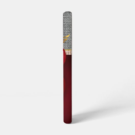 Coque Samsung Galaxy Scripture Hessian Embryo Red Heart Gold Dove (Côté gauche)