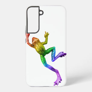 Coque Samsung Galaxy Sculpture de grenouille arc-en-ciel de SlipperyJoe