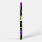 Coque Samsung Galaxy Seamless Pattern with Mardi Gras feathers (Côté droit)