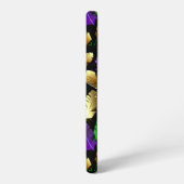 Coque Samsung Galaxy Seamless Pattern with Mardi Gras feathers (Côté gauche)