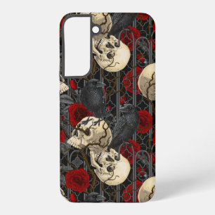 Coque Samsung Galaxy Secret du corbeau. Illustration gothique sombre et