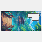 Coque Samsung Galaxy (Seijaku no Kohan) -  Lakeside Serenity (Verso Horizontal)