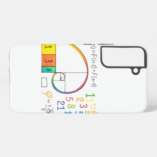 Coque Samsung Galaxy Séquence Fibonacci Spiral Samsung Coque (Verso Horizontal)