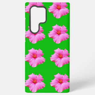 Coque Samsung Galaxy "Sérénité des Pétales : Hibiscus Rose sur une Toil