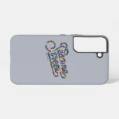 Coque Samsung Galaxy Sésame Sésame | Coeur de gribouillis de caniche Mo (Verso Horizontal)