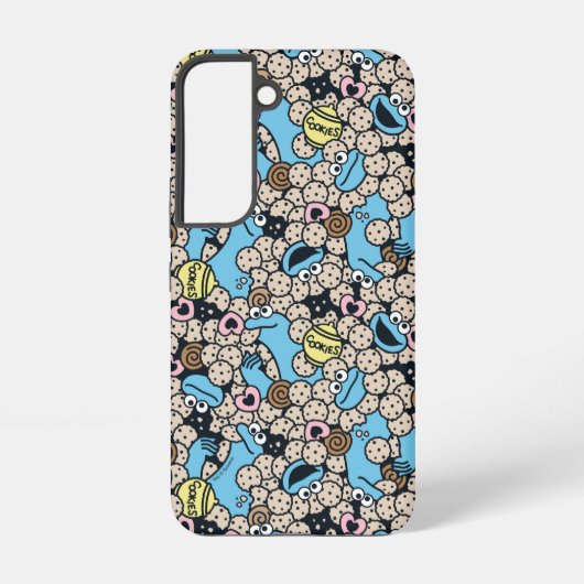 Coque Samsung Galaxy Sésame Sésame | Cookie Monster Doodle Motif (Verso)