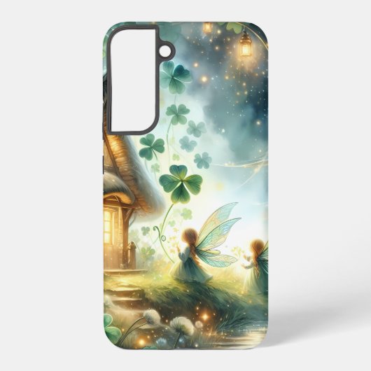 Coque Samsung Galaxy Shamrock Fairy Cottage Glow (Verso)